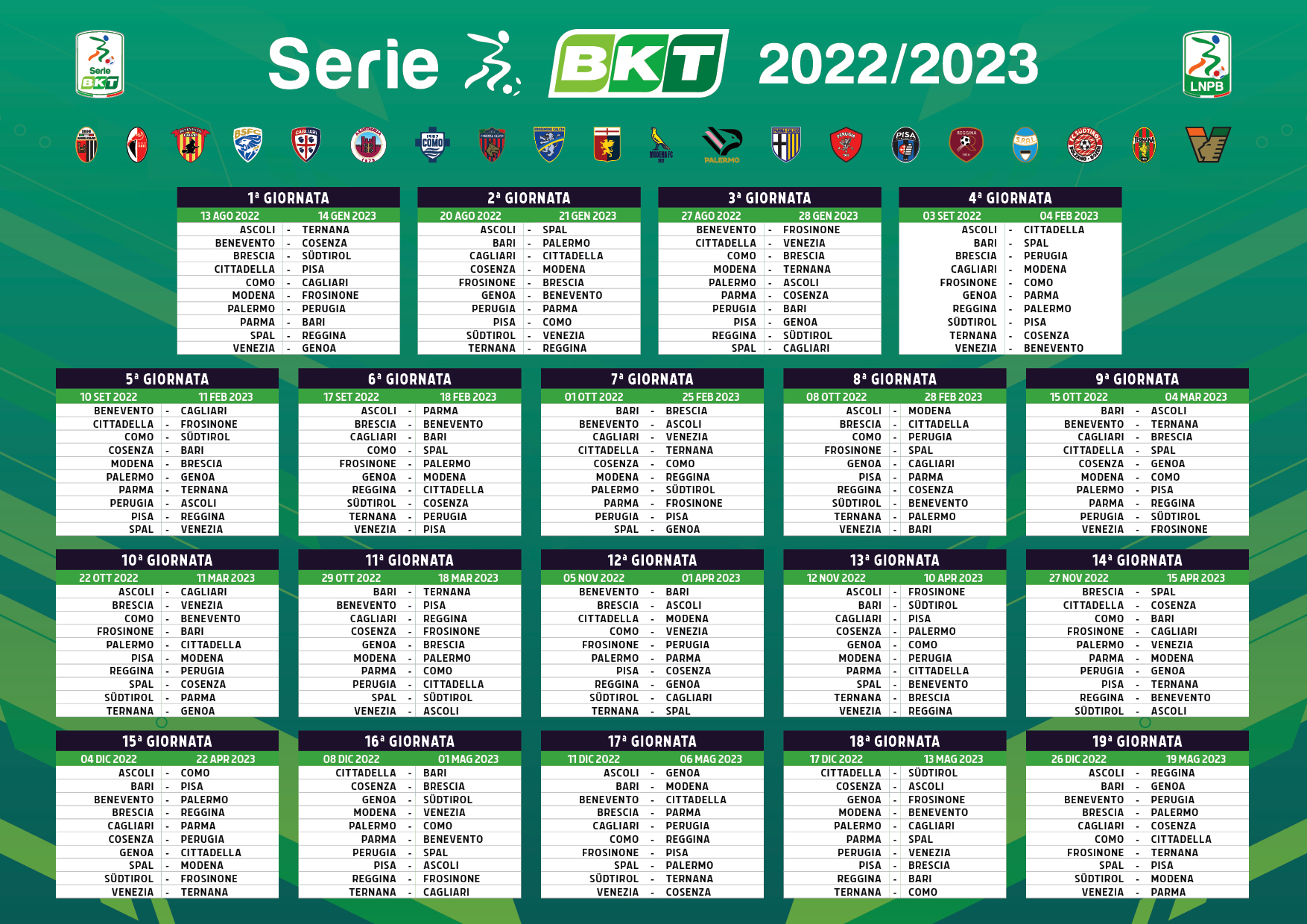 Serie B Calendario